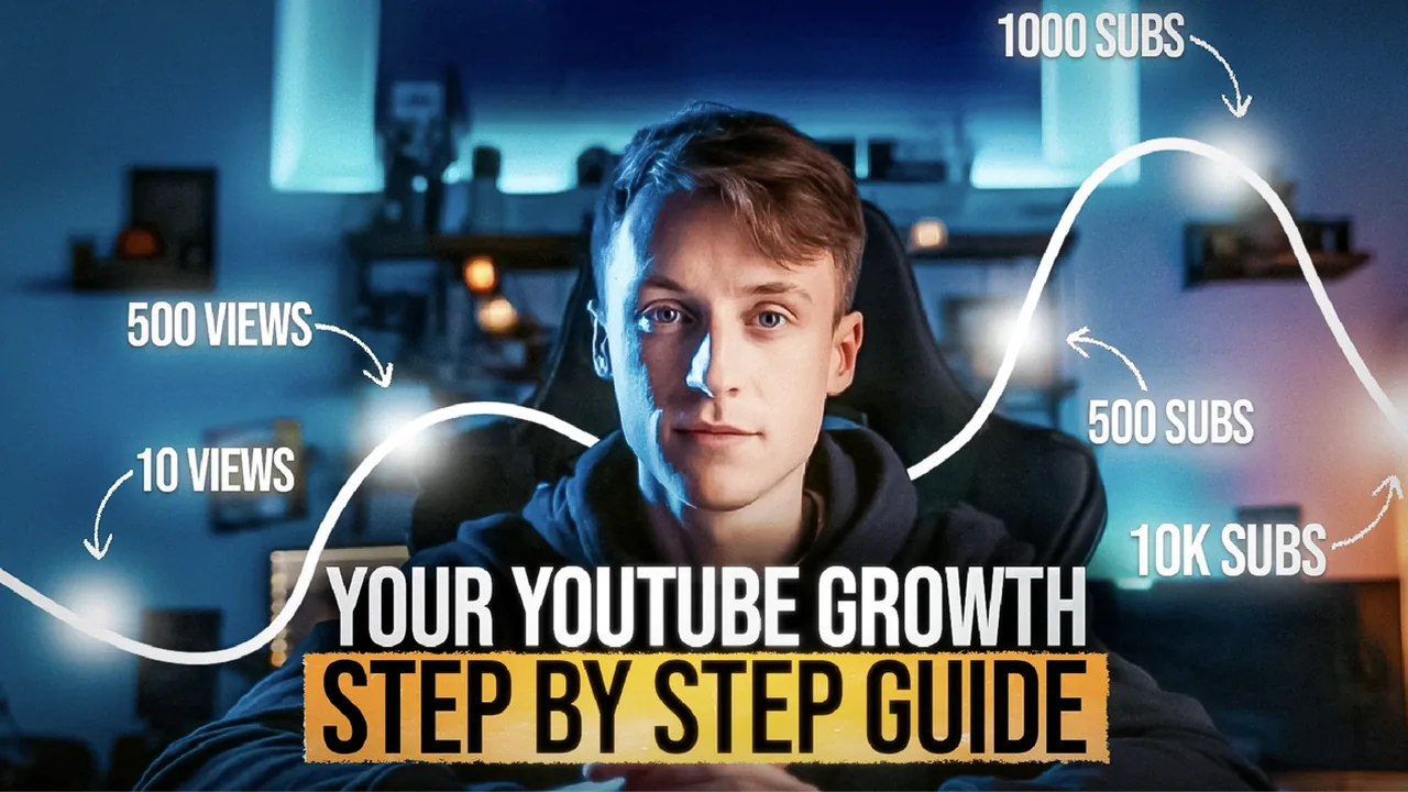 Thumbnail: Your YouTube Growth, Step by Step